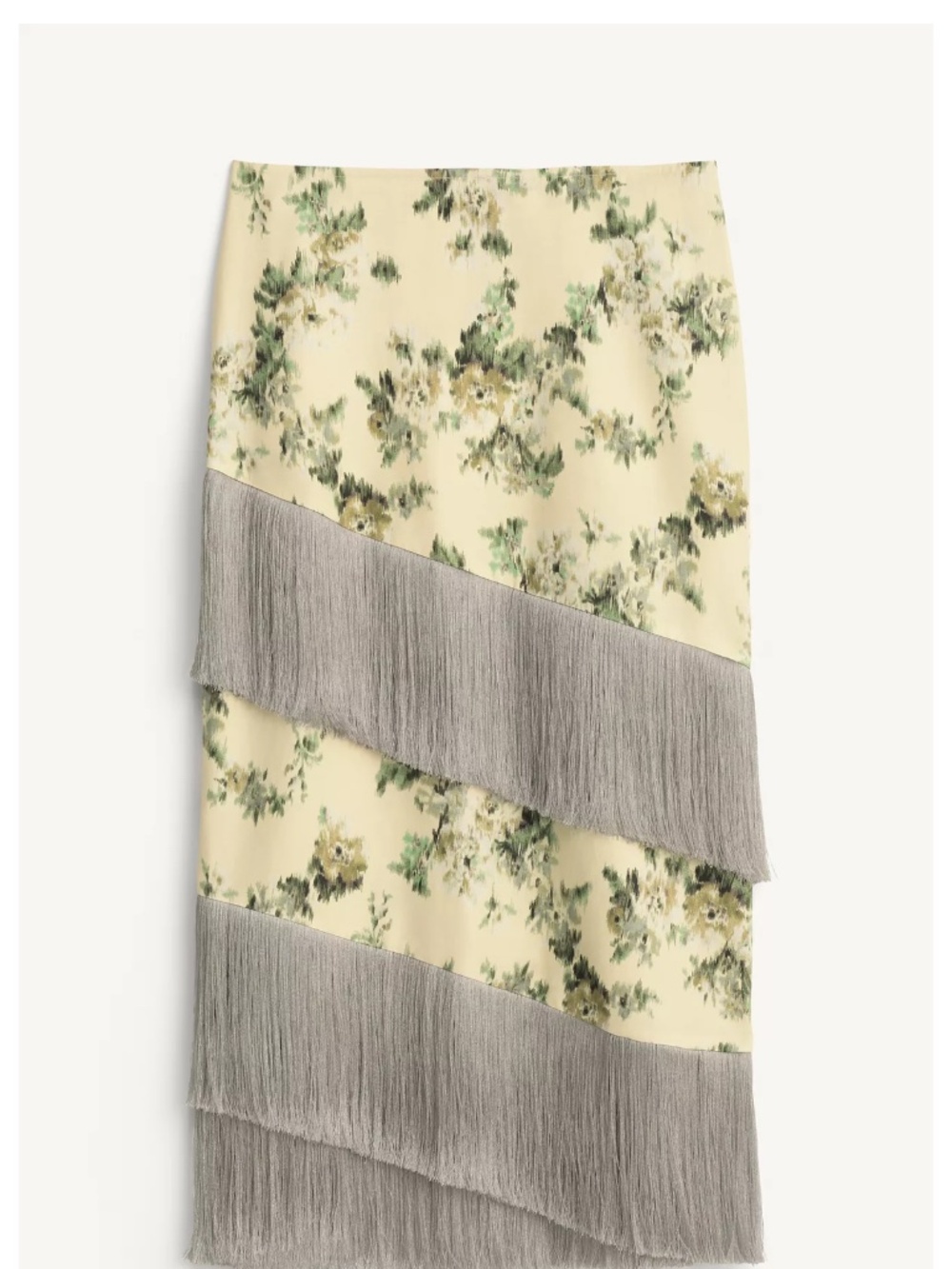 NWT Zara limited edition floral fringe skirt - Picture 6 of 7